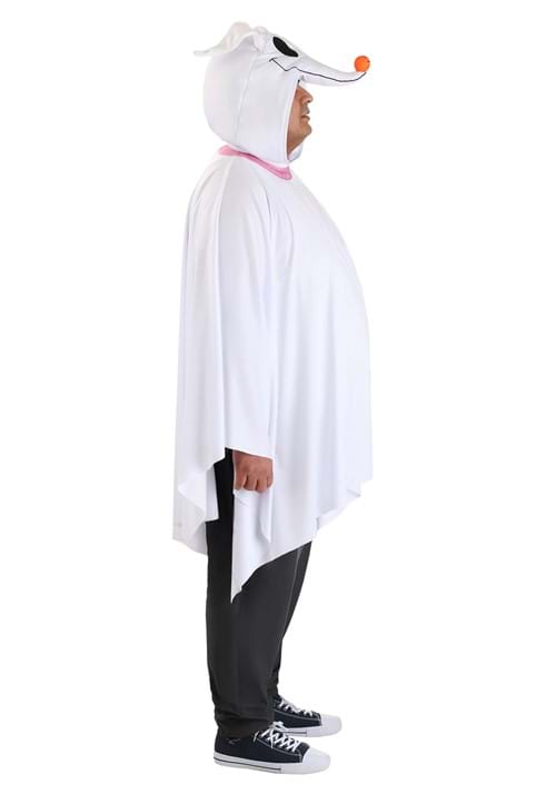 Plus Size Nightmare Before Christmas Zero Costume Poncho for Adults - US 0475