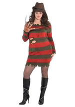 Plus Size Nightmare Ms. Krueger Costume for Women - US 3712