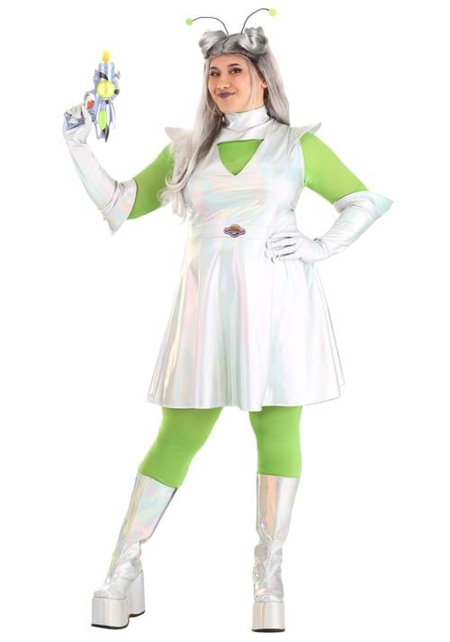 Plus Size Outer Space Alien Costume for Women - US 8763