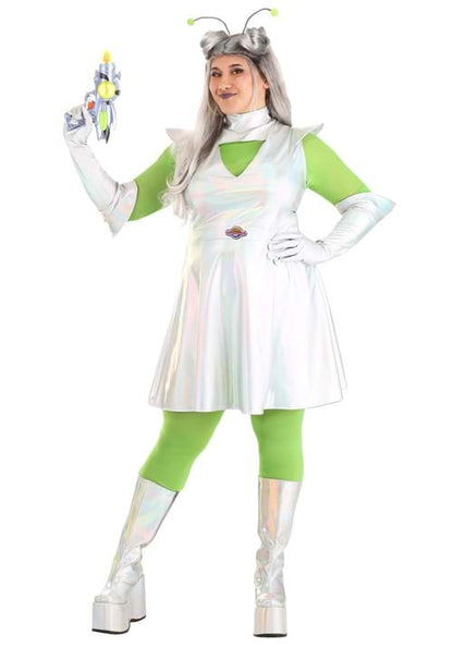 Plus Size Outer Space Alien Costume for Women - US 8763