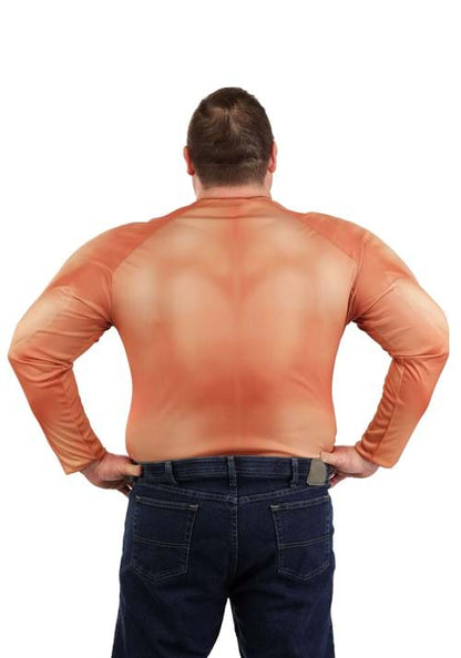 Plus Size Padded Muscle Costume Shirt for Adults - US 2264