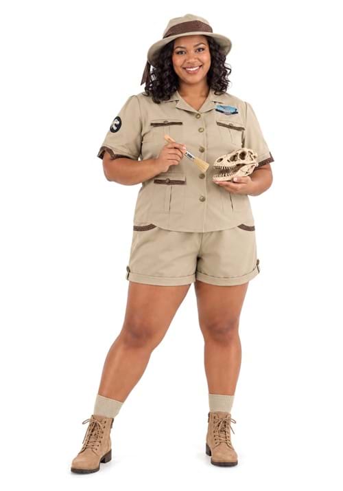 Women's Plus Size Paleontologist Costume - US 6048