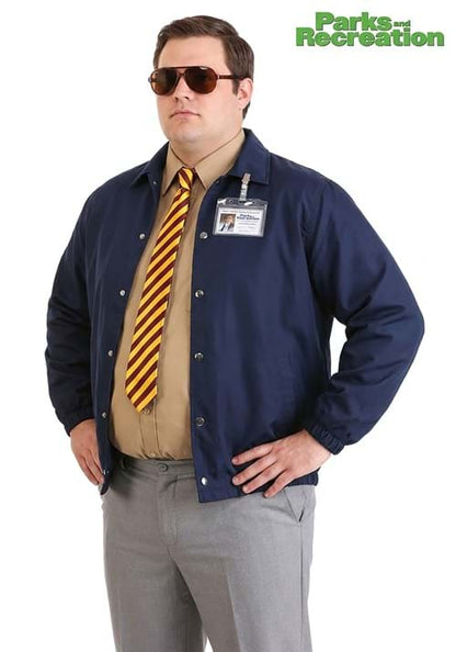 Men's Plus Size Parks and Recreation Burt Macklin Costume - US 8597