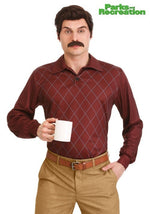Men's Plus Size Parks and Recreation Ron Swanson Costume - US 2544