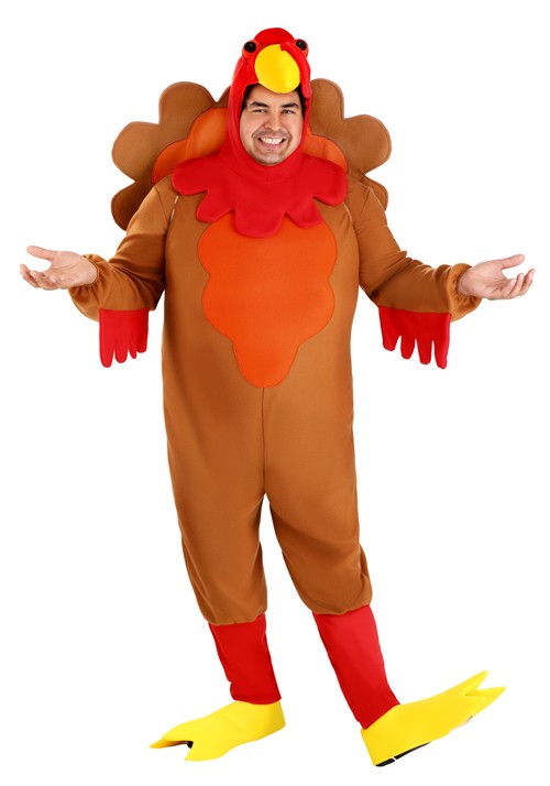 Plus Size Perky Turkey Costume for Adults - US 9348