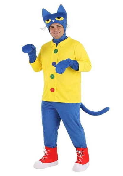 Plus Size Pete the Cat Costume for Adults - US 4884