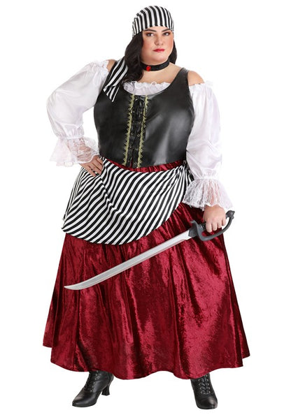 Plus Size Deluxe Pirate Wench Costume - US 7789