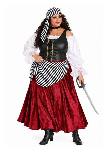 Plus Size Deluxe Pirate Wench Costume - US 7789