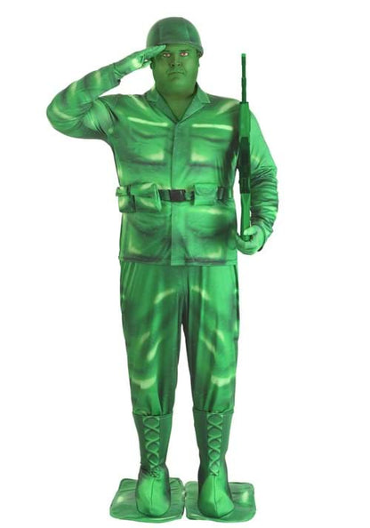 Plus Size Plastic Army Man Costume for Men - US 2020