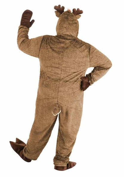 Plus Size Plush Reindeer Costume for Adults - US 2240