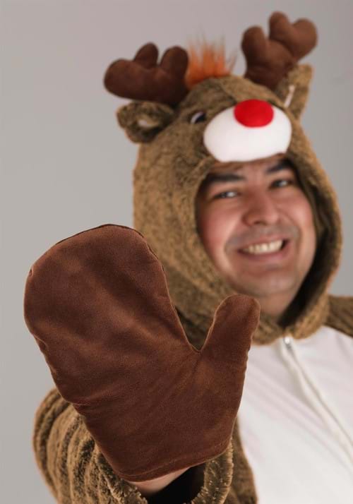 Plus Size Plush Reindeer Costume for Adults - US 2240