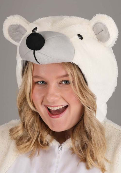 Plus Size Polar Bear Costume Onesie for Adults - US 0455