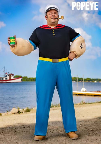 Plus Size Popeye Costume for Men - US 8728