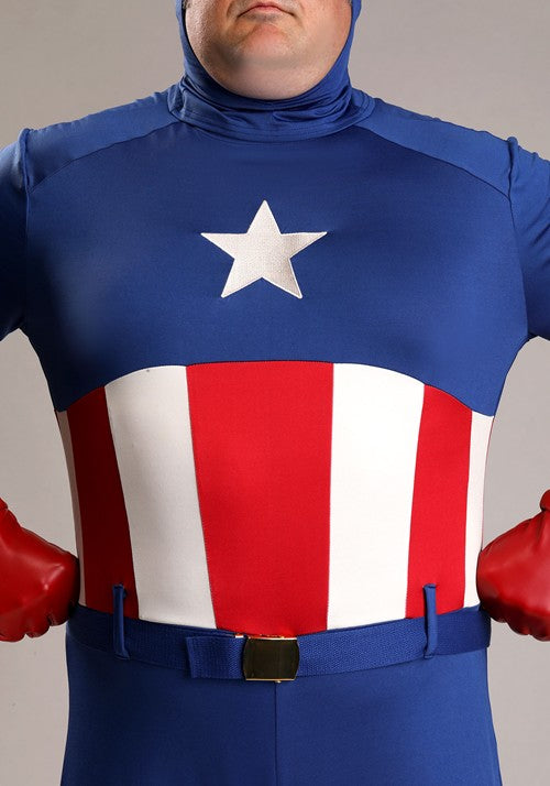 Men's Plus Size Premium Captain America Costume - US 5123