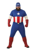 Men's Plus Size Premium Captain America Costume - US 5123