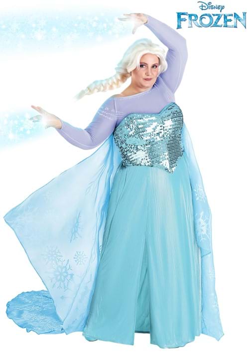 Women's Plus Size Premium Disney Frozen Elsa Costume - US 2763