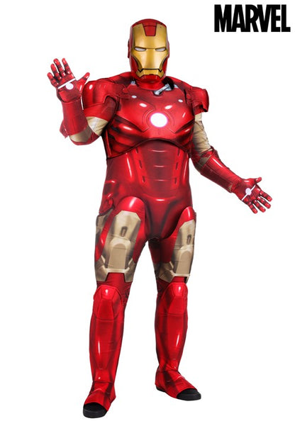 Plus Size Premium Marvel Iron Man Costume for Men - US 7015