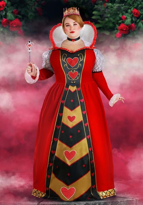 Women's Plus Size Premium Queen of Hearts Costume - US 6126