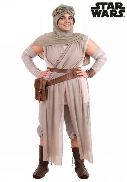 Plus Size Premium Star Wars Rey Costume for Women - US 5811