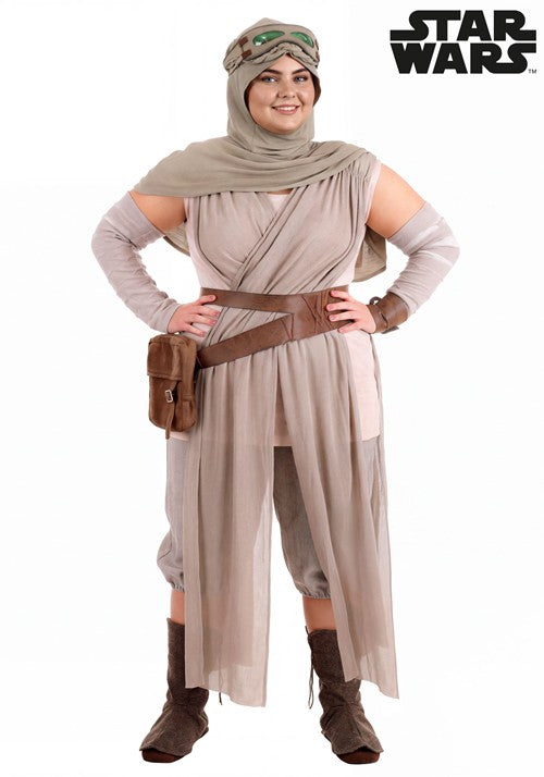 Plus Size Premium Star Wars Rey Costume for Women - US 5811