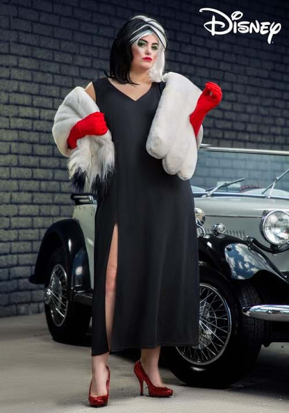 Plus Size Prestige Cruella De Vil Stole Costume for Women - US 2660