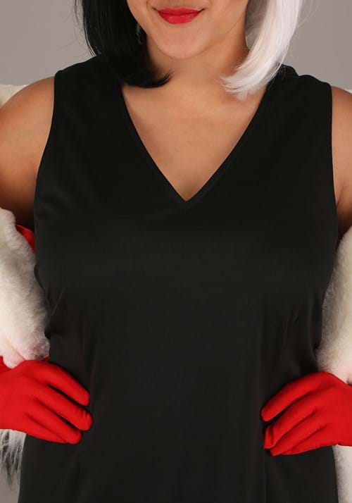 Plus Size Prestige Cruella De Vil Stole Costume for Women - US 2660