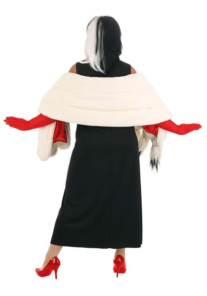 Plus Size Prestige Cruella De Vil Stole Costume for Women - US 2660