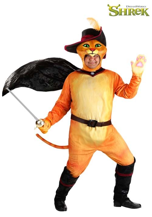 Men's Plus Size Shrek Puss in Boots Costume - US 0799