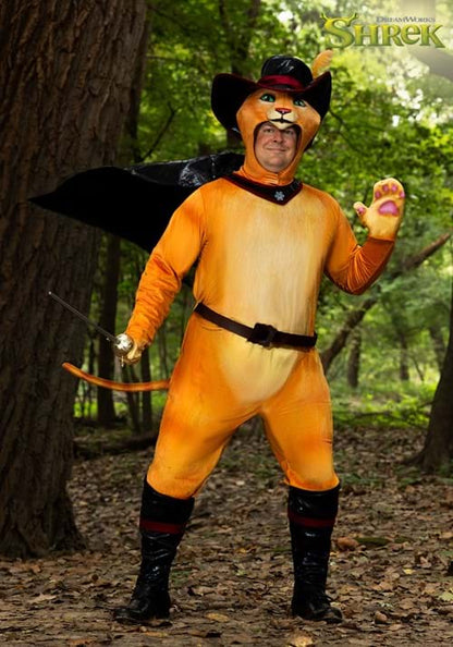 Men's Plus Size Shrek Puss in Boots Costume - US 0799
