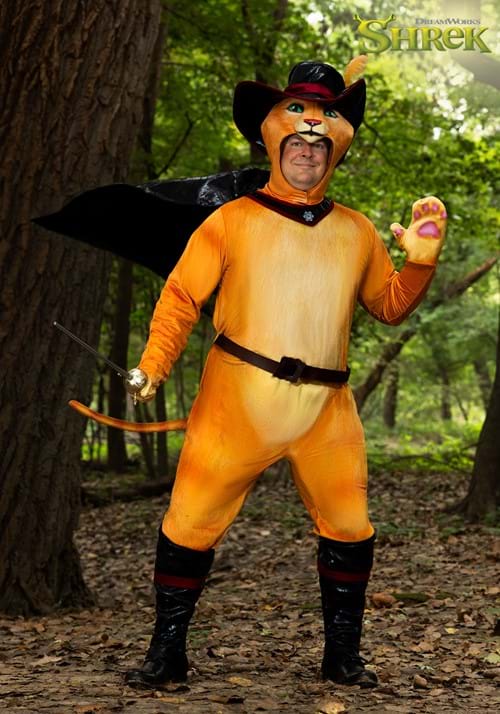 Men's Plus Size Shrek Puss in Boots Costume - US 0799