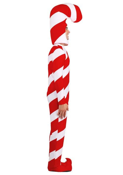 Plus Size Adult Red Candy Cane Bodysuit Costume - US 7745