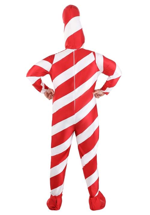 Plus Size Adult Red Candy Cane Bodysuit Costume - US 7745