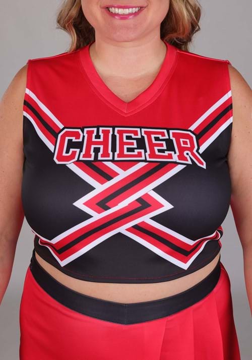 Plus Size Red Cheerleader Costume for Women - US 2055