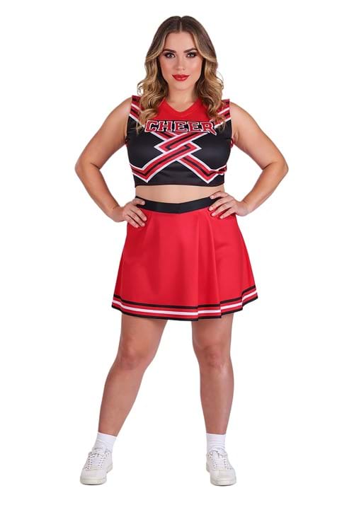 Plus Size Red Cheerleader Costume for Women - US 2055