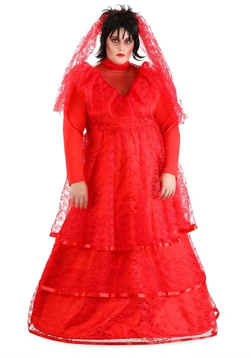 Plus Size Red Gothic Women's Wedding Dress Costume - US 6082
