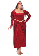 Plus Size Renaissance Red Princess Costume for Women - US 6327