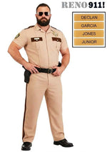Plus Size Reno 911 Deputy Officer Costume for Men - US 7473