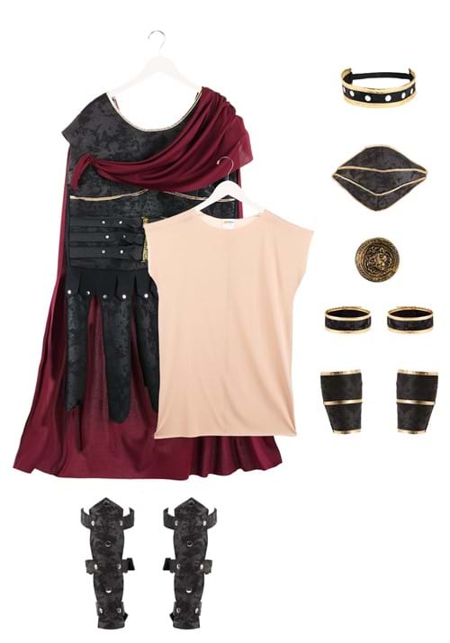 Plus Size Roman Gladiator Costume for Men - US 8710