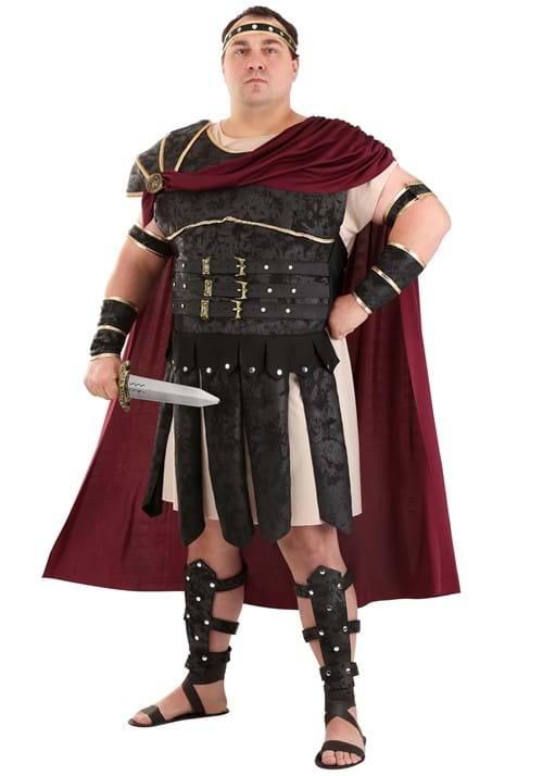 Plus Size Roman Gladiator Costume for Men - US 8710