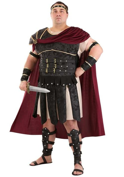Plus Size Roman Gladiator Costume for Men - US 8710