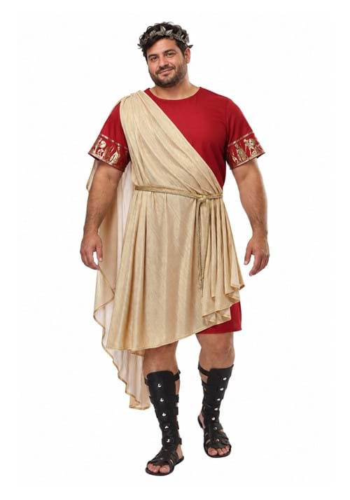Plus Size Roman Toga Men's Costume - US 6563