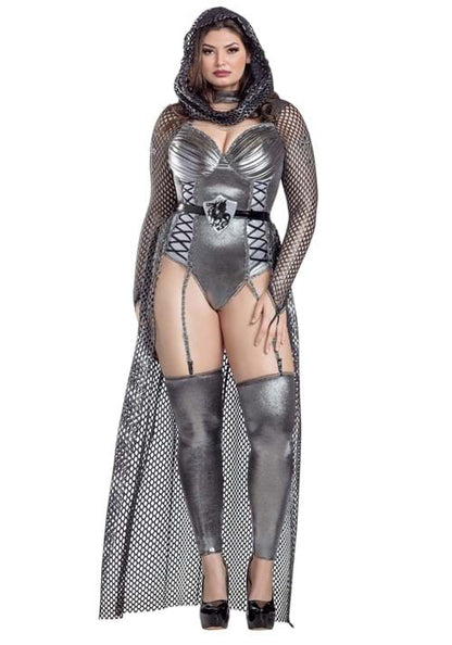 Plus Size Round Table Knight Costume for Women - US 7893