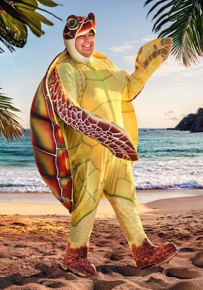 Plus Size Sea Turtle Costume for Adults - US 4399