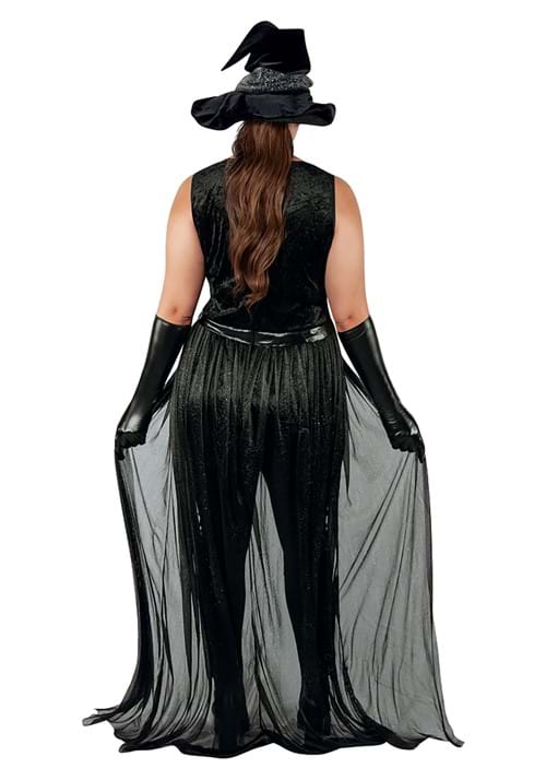 Women's Plus Size Sexy Raven Witch Costume - US 4709