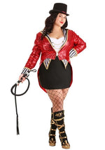 Women's Plus Size Sexy Sequin Ringmaster Costume - US 4453