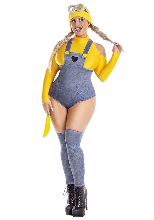 Women's Plus Size Sexy Yellow Henchmen Baddie Costume - US 0044