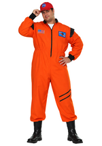 Plus Size Shuttle Hero Orange Outfit Costume for Men - US 3207