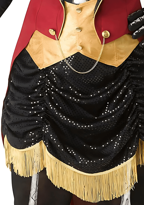 Women's Plus Size Skeleton Ringmistress Costume - US 6103