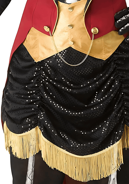Women's Plus Size Skeleton Ringmistress Costume - US 6103