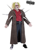 Plus Size Spiky Beetlejuice Costume for Men - US 6473